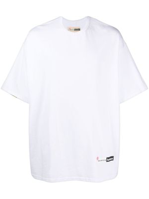 INCOTEX RED X FACETASM t-shirt à logo imprimé - Blanc