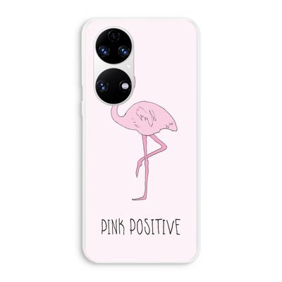 Pink positive: Huawei P50 Transparant Hoesje