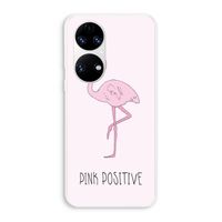 Pink positive: Huawei P50 Transparant Hoesje