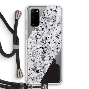 Gespikkelde marmer: Samsung Galaxy S20 Transparant Hoesje met koord