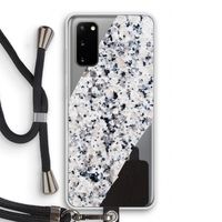 Gespikkelde marmer: Samsung Galaxy S20 Transparant Hoesje met koord