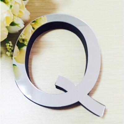 2 PC'S Home Decoratie creatieve persoonlijkheid Engelse letters acryl spiegel 3D DIY muur stickers (Q)