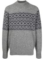 Brunello Cucinelli pull en maille intarsia - Gris