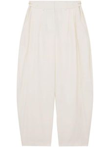 Stella McCartney pleated wide-leg wool trousers - Tons neutres