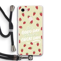 Don't forget to have a great day: Pixel 3 XL Transparant Hoesje met koord