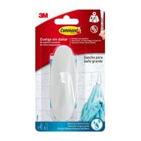 Haak voor ophanging 3M 2,2 Kg Wit Hout Plastic (1 Stuks)