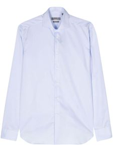 Corneliani chemise à tissu flammé - Bleu