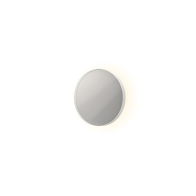Spiegel INK SP17 Rond Colour Changing LED Rondom 40 x 4 x 40 cm Dimbaar In Aluminium Kader Geborsteld Mat Wit