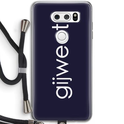 Gijweet: LG V30 Transparant Hoesje met koord