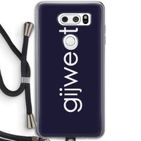 Gijweet: LG V30 Transparant Hoesje met koord