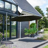 Hartman Zweefparasol 'Shadowflex Deluxe' 350cm, kleur Antraciet