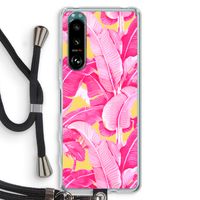 Pink Banana: Sony Xperia 5 III Transparant Hoesje met koord
