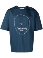 Études Studio t-shirt en coton à imprimé graphique - Bleu