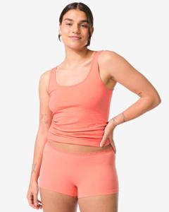 HEMA Damesboxer Naadloos Micro Met Kant Koraalroze (koraalroze)