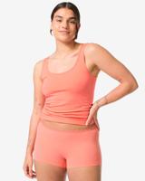 HEMA Damesboxer Naadloos Micro Met Kant Koraalroze (koraalroze)