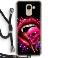 Dodelijk zoet: Samsung Galaxy J6 (2018) Transparant Hoesje met koord
