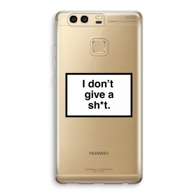 Don't give a shit: Huawei P9 Transparant Hoesje