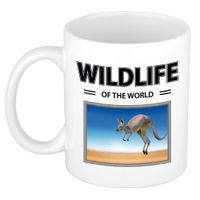 Foto mok Kangoeroe mok / beker - wildlife of the world cadeau Kangoeroes liefhebber - thumbnail