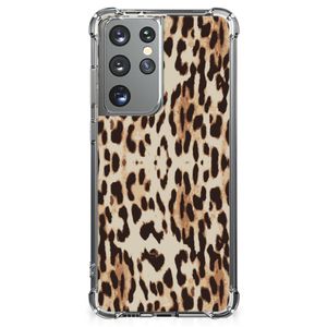 Samsung Galaxy S21 Ultra Case Anti-shock Leopard