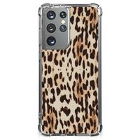 Samsung Galaxy S21 Ultra Case Anti-shock Leopard