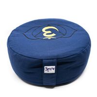 Spiru Meditatiekussen Katoen Indigo - 6e Chakra Ajña - 36 x 15 cm
