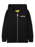 Off-White Kids hoodie en coton Arrows à fermeture zippée - Noir