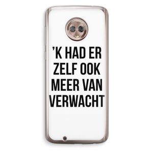 Meer verwacht: Motorola Moto G6 Transparant Hoesje