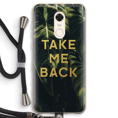 Take me back: Xiaomi Redmi 5 Transparant Hoesje met koord