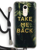 Take me back: Xiaomi Redmi 5 Transparant Hoesje met koord
