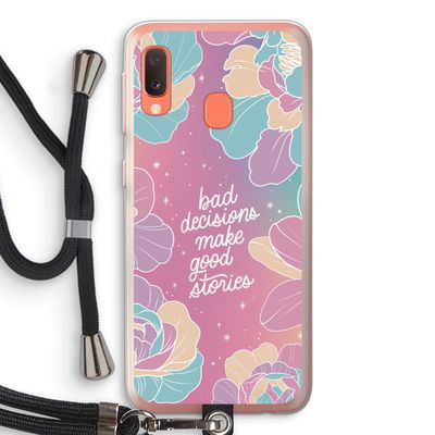 Good stories: Samsung Galaxy A20e Transparant Hoesje met koord