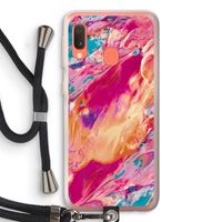 Pastel Echoes: Samsung Galaxy A20e Transparant Hoesje met koord