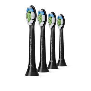 Philips Sonicare opzetborstels Optimal White HX6064/11 - set van 4 - zwart