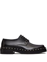 Valentino Garavani derbies Rockstud en cuir - Noir - thumbnail