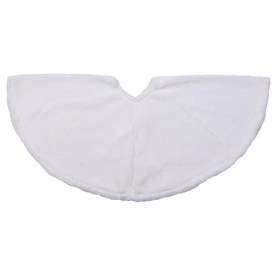 Anna's Collection Kerstboomrok/kerstboom kleed - Wit - 90 cm ? Polyester - Kerstversiering