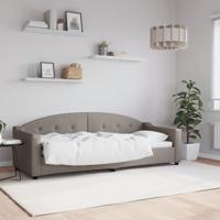 Slaapbank 80x200 cm stof taupe