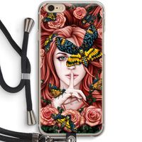 Lady Moth: iPhone 6 / 6S Transparant Hoesje met koord
