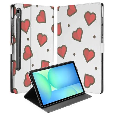Tablet Book Case Hearts Samsung Galaxy Tab S10 FE | Tab S9 FE Tablet Book Case Hearts Samsung Galaxy Tab S10 FE | Tab S9 FE