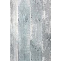 Noordwand Behang Topchic Wooden Planks grijs en blauw - thumbnail