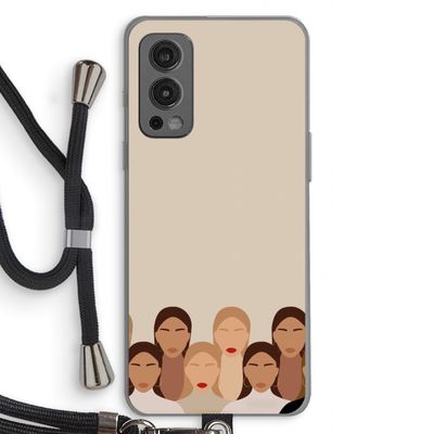 Girls girls girls: OnePlus Nord 2 5G Transparant Hoesje met koord