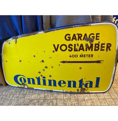 Garage Voslamber - Continental Tires Emaille Bord Origineel 180 x 105 cm