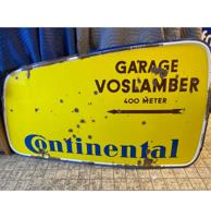 Garage Voslamber - Continental Tires Emaille Bord Origineel 180 x 105 cm