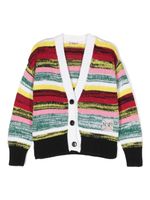 Nº21 Kids cardigan chiné à col v - Blanc