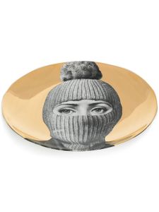 Fornasetti assiette imprimée - Métallisé