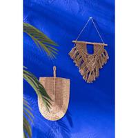 J-Line wanddecoratie Macrame - jute - naturel - small - thumbnail