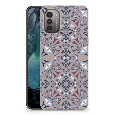 Nokia G21 | G11 | TPU | Siliconen hoesje | Flower Tiles