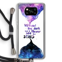 Stars quote: Xiaomi Poco X3 NFC Transparant Hoesje met koord