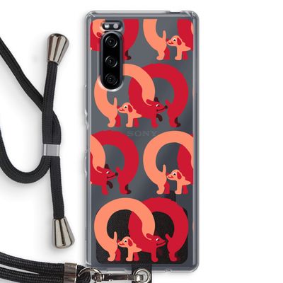 Dogs: Sony Xperia 5 Transparant Hoesje met koord