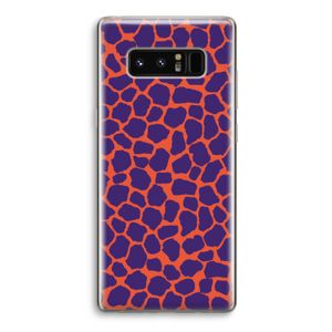 Purple Giraffe: Samsung Galaxy Note 8 Transparant Hoesje