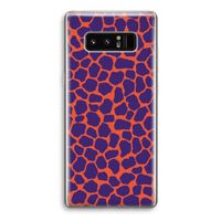 Purple Giraffe: Samsung Galaxy Note 8 Transparant Hoesje