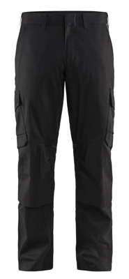 Blåkläder Industrie werkbroek stretch met kniezakken 14481832 | Zwart/Donkergrijs | Maat 68 - 7330509764152